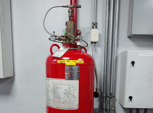 Sistema de Extinción con Agentes Limpios Gases 01