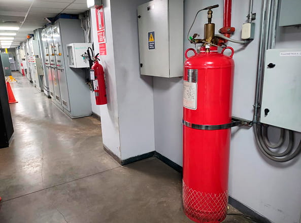Sistema de Extinción con Agentes Limpios Gases 02